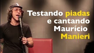 Patrick testando piadas e cantando Maurício Manieri [upl. by Ifill785]