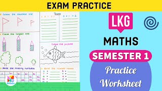 LKG Maths Worksheet । Maths worksheet for LKG । Junior kg maths Exam Practice worksheet 2021 [upl. by Ludmilla992]