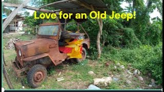 Finding Treasures on the Island of Panglao A Willys Jeep CJ3B in its resting spot [upl. by Earej]