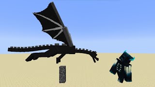 Minecraft 119 Warden vs Ender Dragon  Ender Dragon vs Warden fight Java Edition [upl. by Adas]