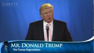 Donald Trump  Liberty University Convocation [upl. by Novyert]