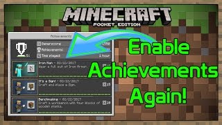 Minecraft PE How to Enable Achievements Tutorial [upl. by Lukash]