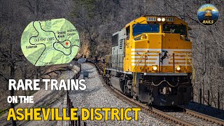 RARE Trains On The Asheville District [upl. by Lancey]