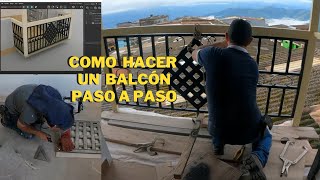 como hacer un balcón [upl. by Sloane]