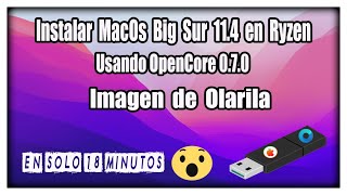 ▷✅【Instalación de MacOS 114 en Ryzen usando OpenCore 070 y Olarila】 [upl. by Loferski]