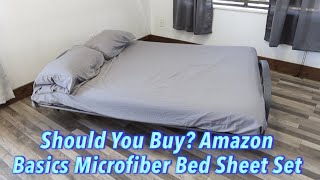 Should You Buy Amazon Basics Microfiber Bed Sheet Set [upl. by Hahsi125]