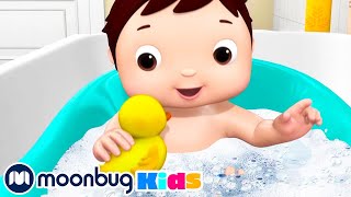 Bath Time  Educational LBB Songs  Learn with Little Baby Bum Nursery Rhymes  Moonbug Kids [upl. by Gilder]