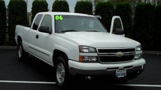 2006 Chevrolet Silverado 1500 Extended Cab LT 4X4 White  Art Gamblin Motors 10239A [upl. by Irianat738]