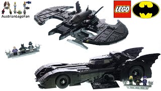 LEGO Batman 1989 Batmobile  Batwing  LEGO Speed Build Review [upl. by Ltsyrk561]