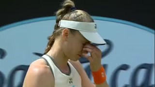 Elena Rybakina almost passes out and forced to retire after four games in Wimbledon worry [upl. by Dnar348]