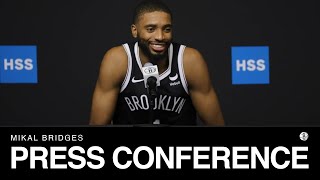 Mikal Bridges Press Conference  2023 Brooklyn Nets Media Day [upl. by Julissa898]