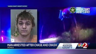 Florida highspeed chase at 115 mph ends in crash injuries [upl. by Trever]