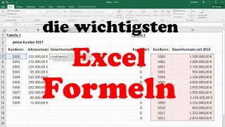 Excel Formeln und Funktionen Sverweis WennDannSonst Summewenn Zählenwenn amp Anzahl2 Grundkurs [upl. by Isleen]