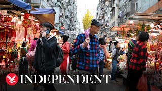 Watch again Hong Kong celebrates Chinese New Year with spectacular parade [upl. by Halihs]