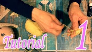 Tutorial bambole di pezza 1  Come fare i capelli  by IsyDolls [upl. by Esorylime]