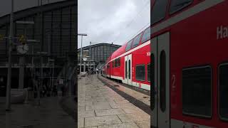 Hamburg Ausfahrt RE1 nach Schwerin HBF in Hamburg HBF [upl. by Asirem]