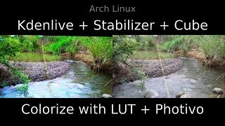 Kdenlive  LUT 3D  Photivo ArchLinux [upl. by Haidadej]