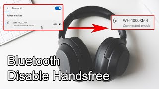 Disable handsfree  voice on Bluetooth headset in Windows 11 [upl. by Aihseyk647]