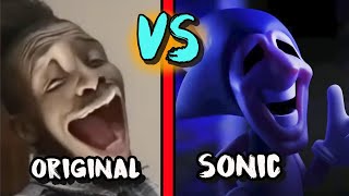 SONIC VS ORIGINAL my reaction to that information MEME [upl. by Brosy]