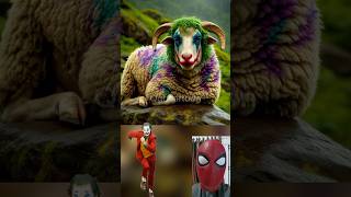 superheroes but sheep 😱🔥Marvel amp DCAll Characters marvel avengersshortsrobot [upl. by Onyx803]