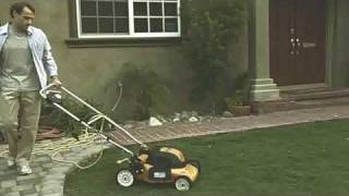 Lawnmower Fail  bizarre funny near fatal [upl. by Eelyr]