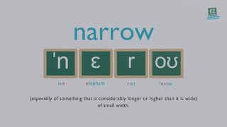 How to pronounce narrow [upl. by Rukna]