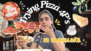 Trying Pizza 4 Ps in Bangalore  With Vedhu [upl. by Beverly485]