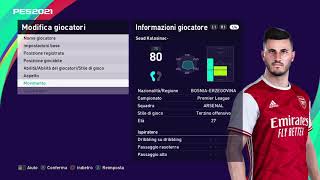 eFootball PES 2021 Sead Kolasinac [upl. by Mcquoid]