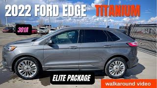 2022 Ford Edge Titanium walkaround video [upl. by Nylsirhc]