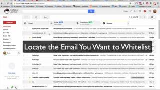 How to Whitelist an email in Gmail a quickvid by Videospot [upl. by Anauj]