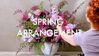 Large Spring Arrangement Tutorial  FLORA LUX [upl. by Ulphiah]