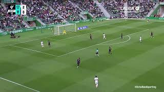 💚🎥 RESUMEN  Elche CF 21 Real Sporting  LA LIGA HYPERMOTION 2324 [upl. by Areik]