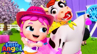 La Vaca Loca Lola The Cow  Nursery Rhymes for kids  Little Angel [upl. by Porcia]