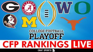 College Football Playoff Top 25 Rankings 2023 LIVE [upl. by Aylmar350]