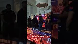 ALOYS JR VS OAKFORD FACE OFF paulsbentley queensberrypromotions [upl. by Darin]