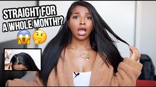 HOW TO KEEP MY NATURAL HAIR STRAIGHT FOR 1 MONTH [upl. by Irtak]