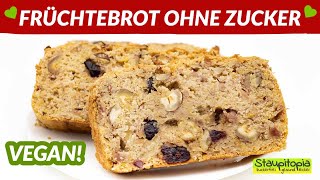 So kannst du ein veganes Früchtebrot ohne Zucker und ohne Mehl backen [upl. by Marilin521]