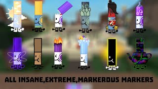 How To Find ALL Insane Extreme Markerous Markers In Find The Markers  Roblox Find The Markers [upl. by Ermentrude]