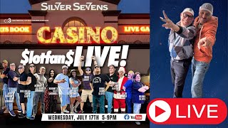 lotfan Live from Silver Sevens Casino Las Vegas July 17th at 530 pm slots slotmachines [upl. by Einnok]