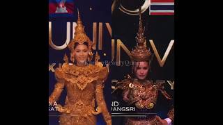 Miss Universe Cambodia and Thailand 2024 National costume missuniverse MissUniverse beautypagea [upl. by Nolak]