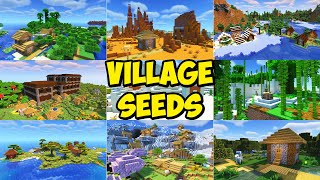 TOP 15 BEST VILLAGE SEEDS For Minecraft 120 [upl. by Tcideneb]