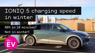 EV charging in winter how fast does IONIQ 5 charge [upl. by Buseck]