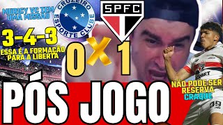 PÓS JOGO NÃO TIRE O WILLIAM GOMES NA LIBERTA l CRUZEIRO 0X1 SPFC l SPFC ACHOU O CAMINHO NOVAMENTE [upl. by Ecirtnas482]