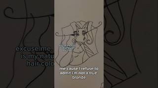 I was blessed by my mummy with hair dye cartoon comedy relatable lol hairdye blondes brunette [upl. by Hutt644]