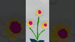 Three colour rangoli easy simple design youtubeshorts RangoliArtGirl [upl. by Esyla]