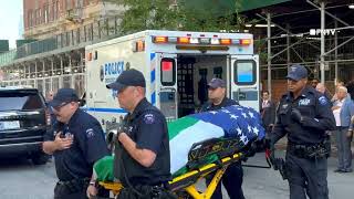 Dignified Transfer for Fallen NYPD RecruitCCollapsed During Training [upl. by Maurice]