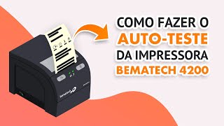 Como fazer o autoteste da impressora Bematech 4200 [upl. by Mossman]