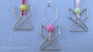 How to Make a Paper Clip Angel  Sophies World [upl. by Nageek]