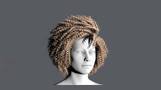 Ornatrix hair previsualization in Maya Viewport Update [upl. by Llevad]