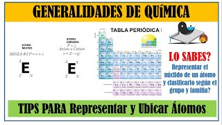 Quimica Generalidades Tabla periodica Representacion de Núclido Isobaros quimicaconrogerguillen [upl. by Asnerek259]